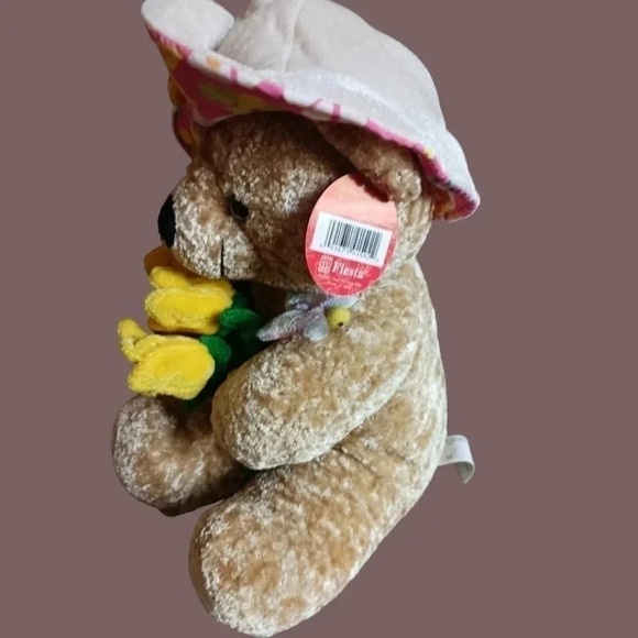 Fiesta Hawaii chenille plush bear - Picture 3 of 10